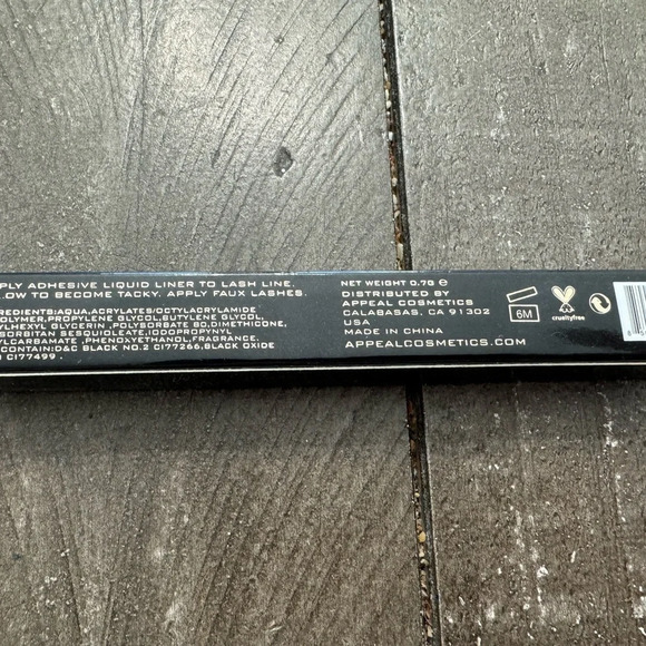 APPEAL Adhesive Liquid Liner‎ New In Box Jet Black - Picture 2 of 2